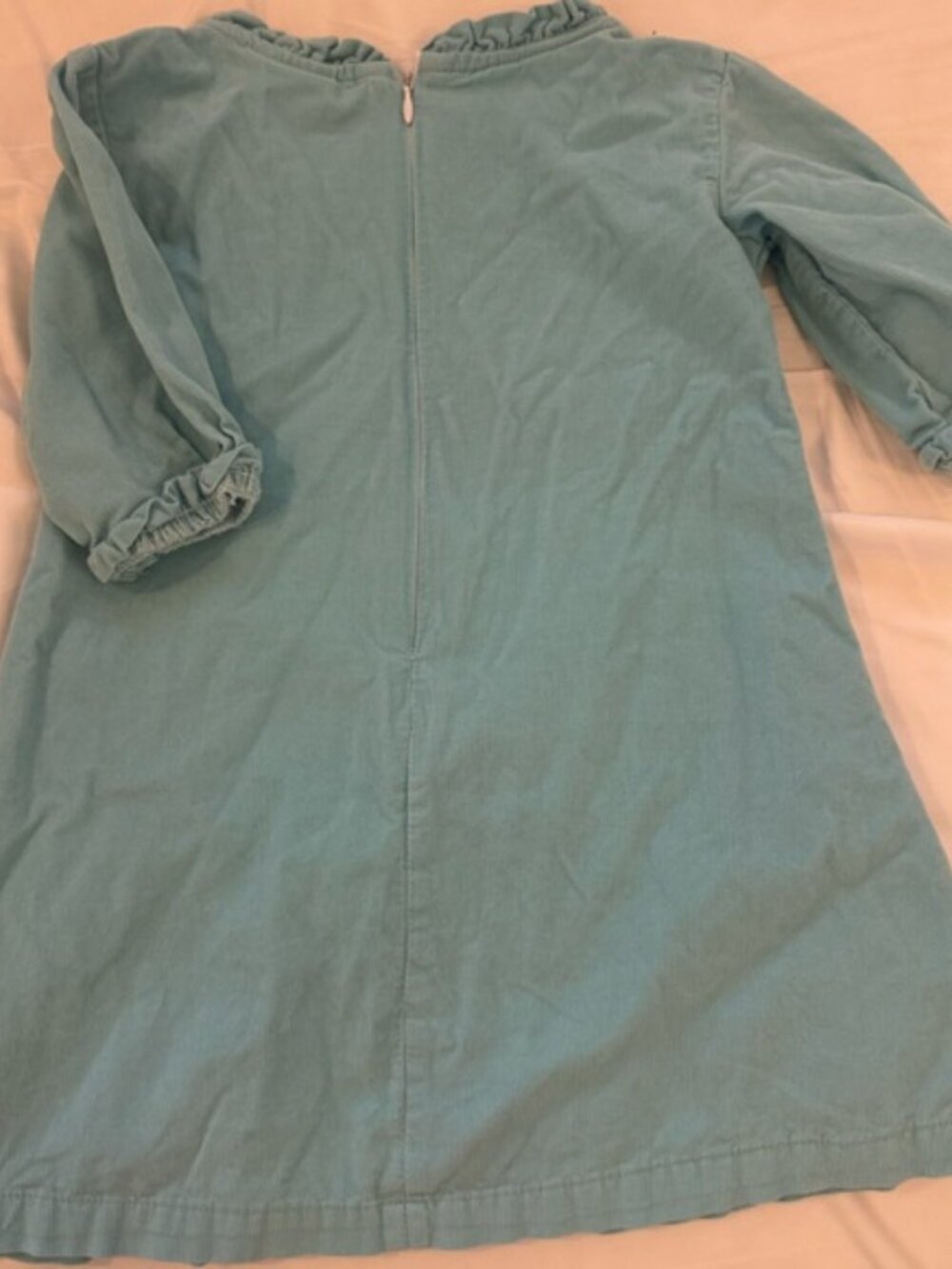 Classic Whimsy Corduroy Light Blue Dress